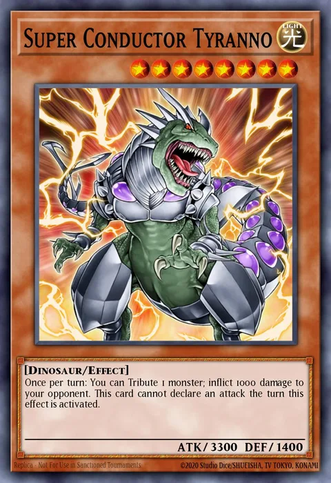 Super Conductor Tyranno trading card