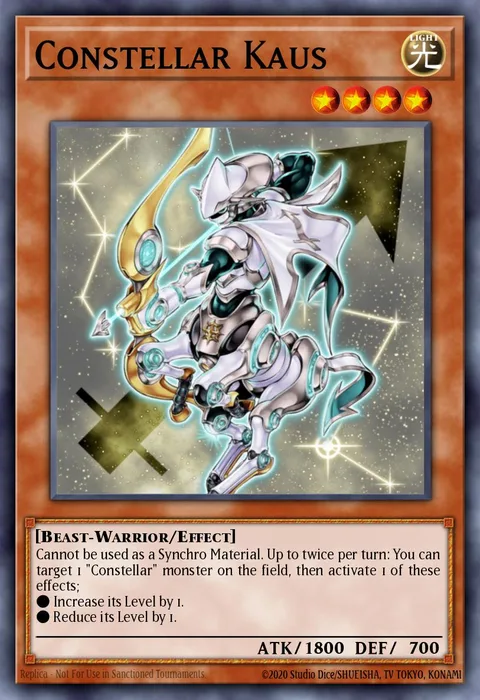 Constellar Kaus trading card