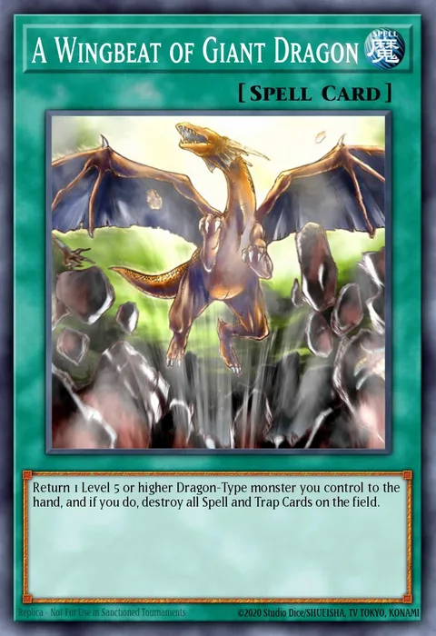 A Wingbeat of Giant Dragon trading card