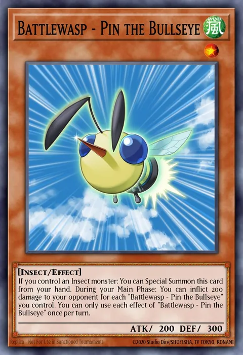 Battlewasp - Pin the Bullseye trading card