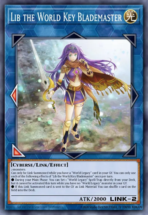 Lib the World Key Blademaster trading card