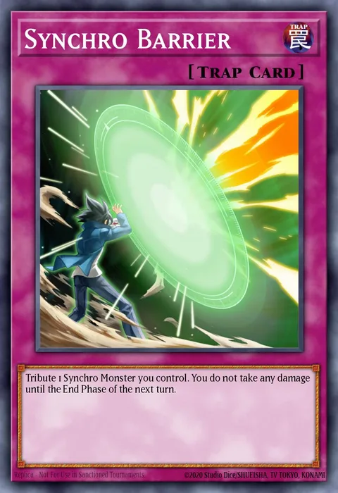 Synchro Barrier trading card