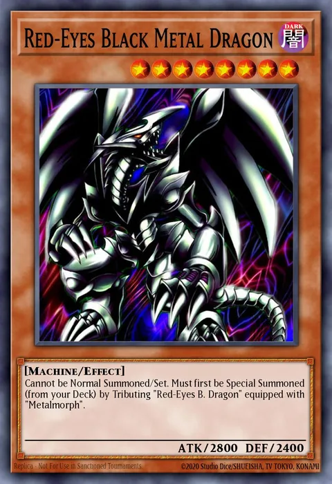 Red-Eyes Black Metal Dragon trading card