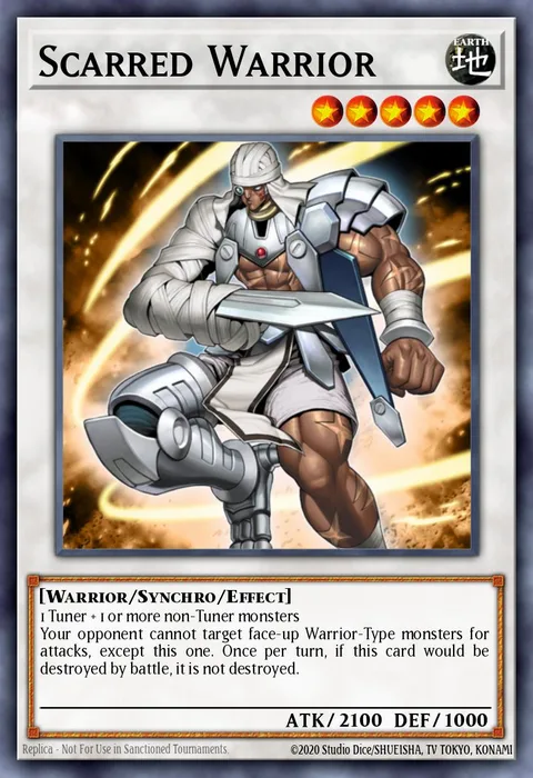 Scarred Warrior trading card