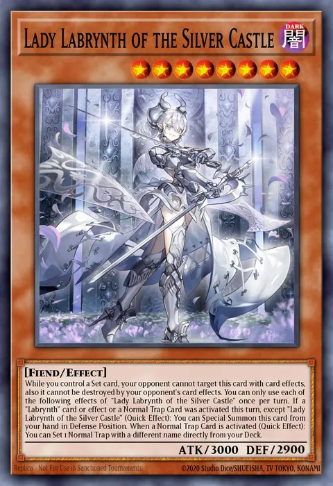 Lady Labrynth of the Silver Castle trading card