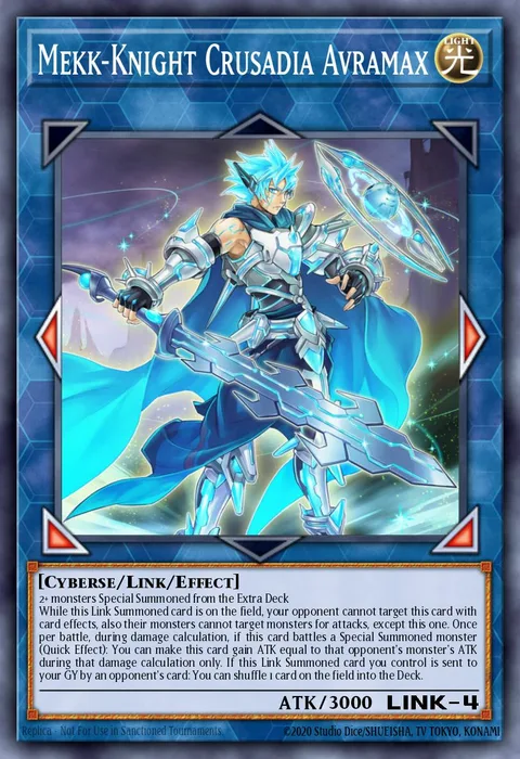 Mekk-Knight Crusadia Avramax trading card