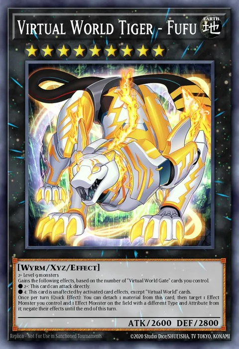 Virtual World Tiger - Fufu trading card