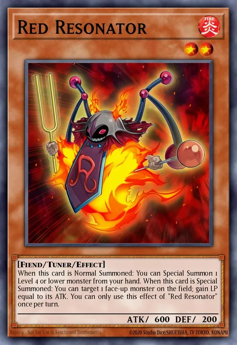 Red Resonator trading card