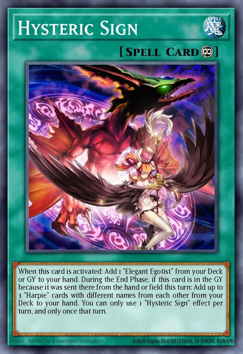 Hysteric Sign trading card