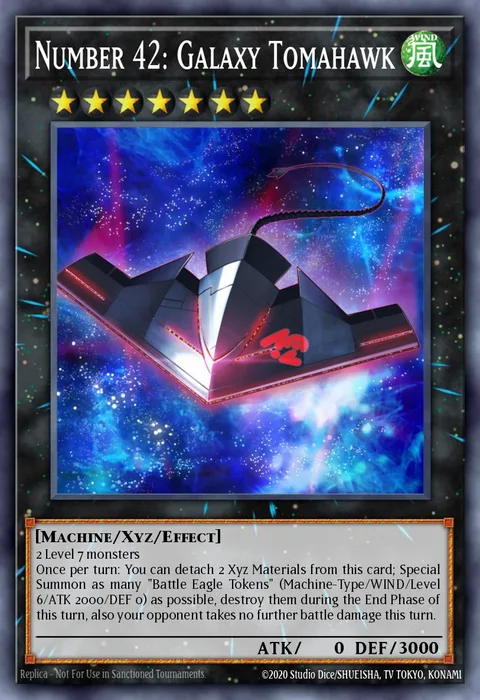 Number 42: Galaxy Tomahawk trading card