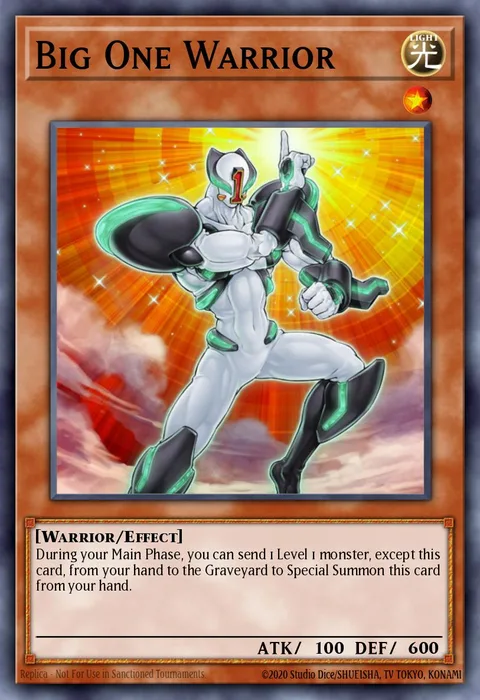 Big One Warrior trading card