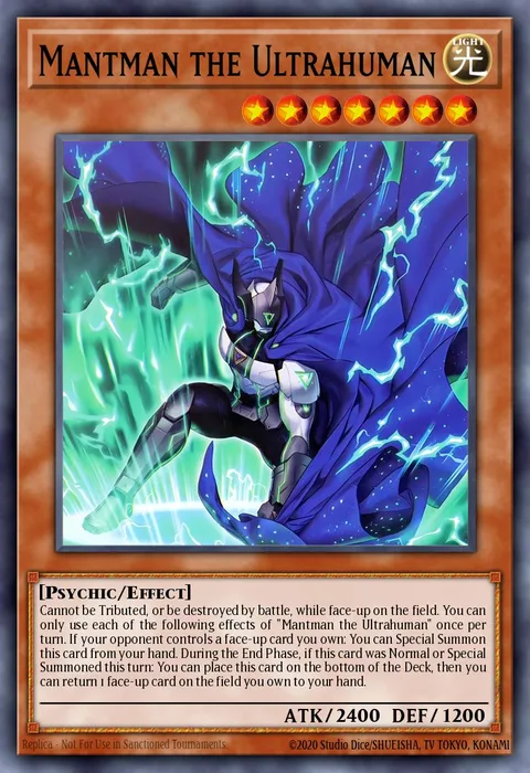 Mantman the Ultrahuman trading card