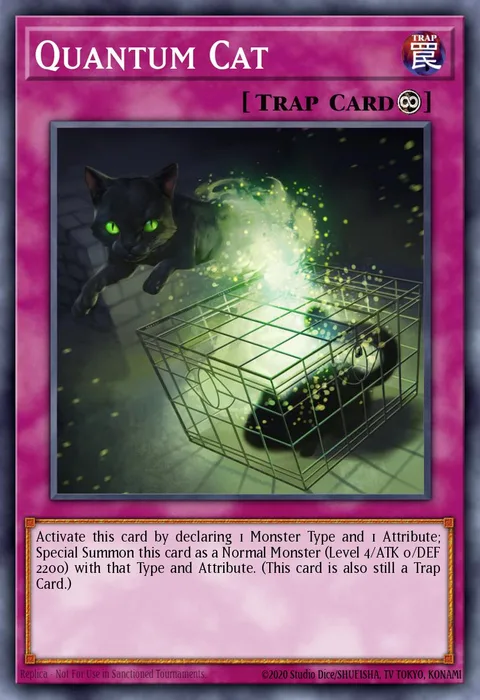 Quantum Cat trading card