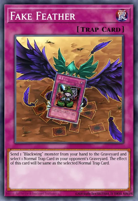 Fake Feather trading card