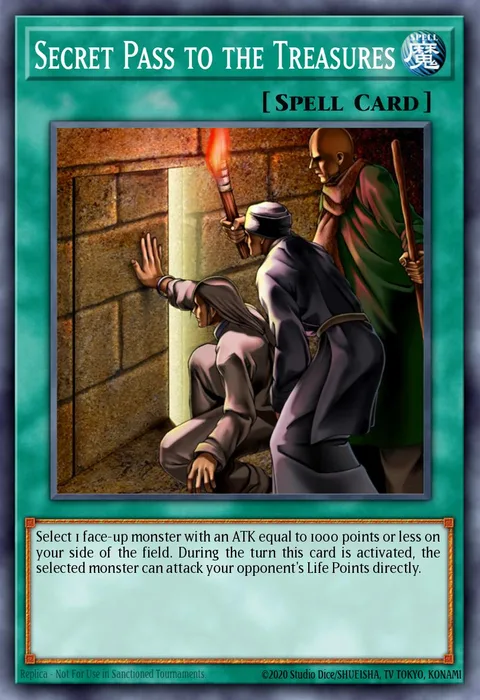 Secret Pass to the Treasures trading card