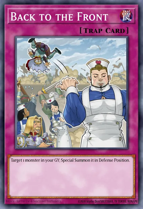 Back to the Front trading card