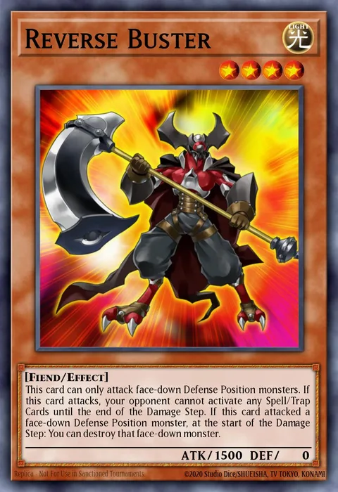 Reverse Buster trading card