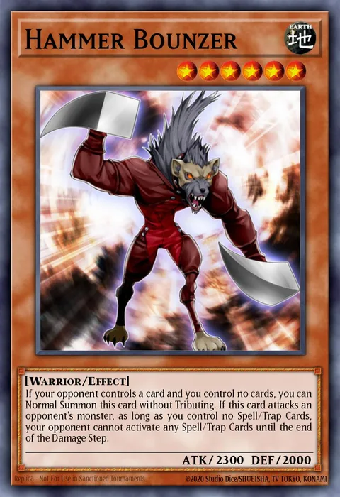 Hammer Bounzer trading card