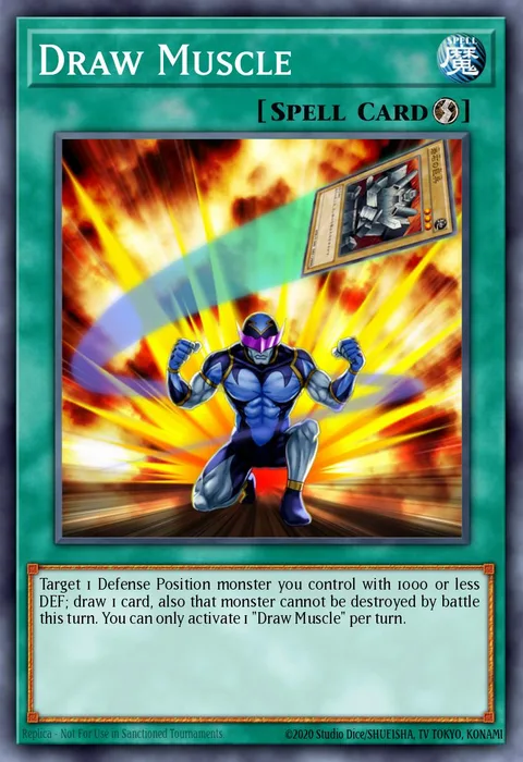 Draw Muscle trading card