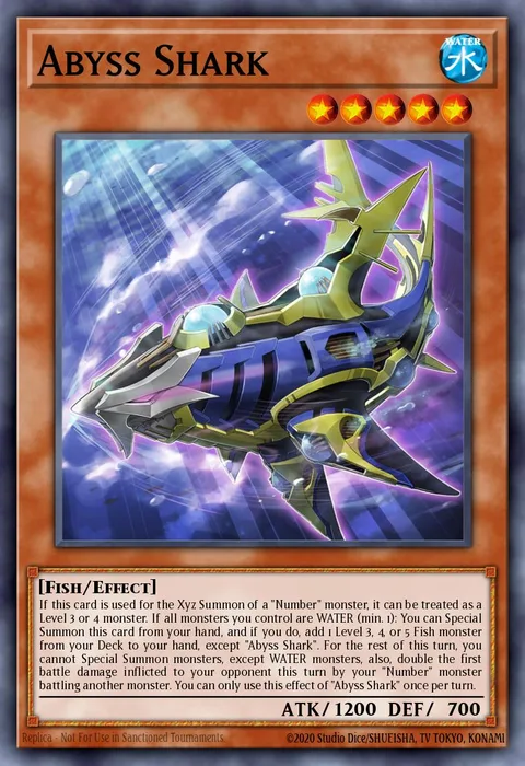 Abyss Shark trading card