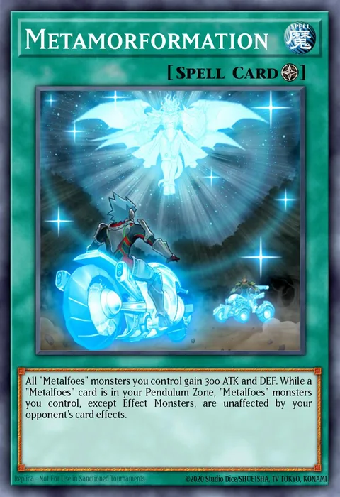Metamorformation trading card