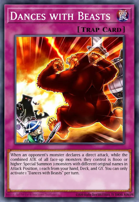 Dances with Beasts trading card