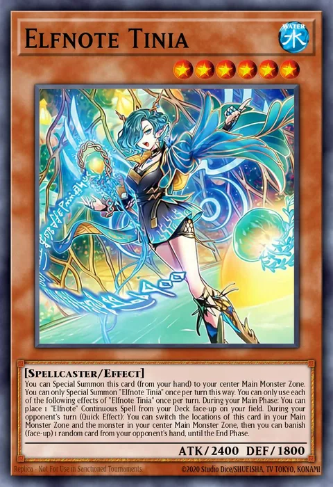 Elfnote Tinia trading card