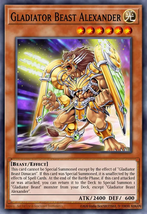 Gladiator Beast Alexander trading card