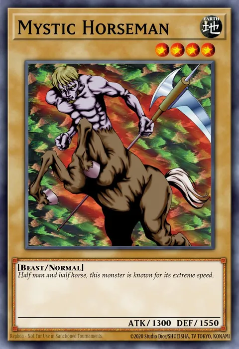 Mystic Horseman trading card