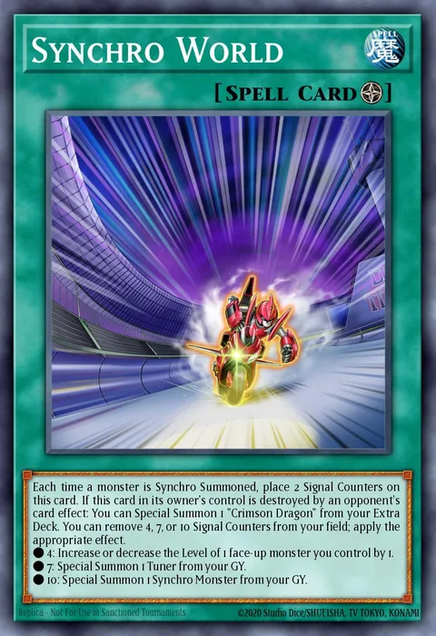 Synchro World trading card