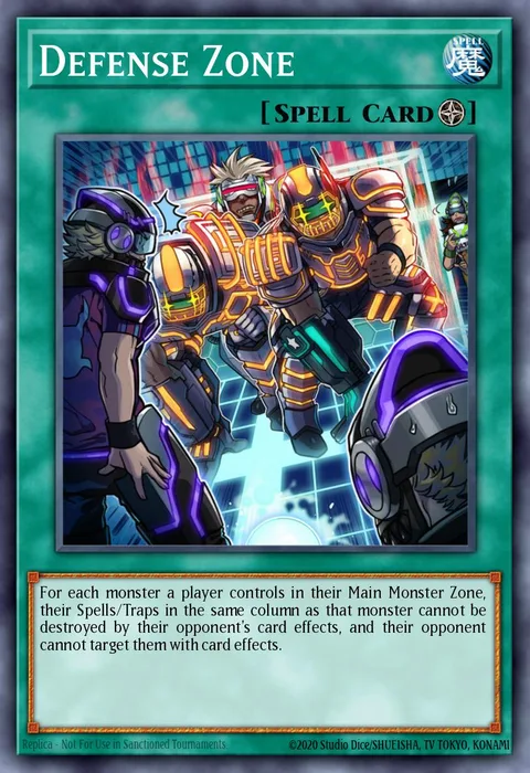 Defense Zone trading card