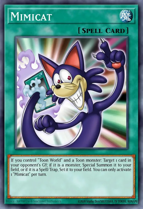Mimicat trading card