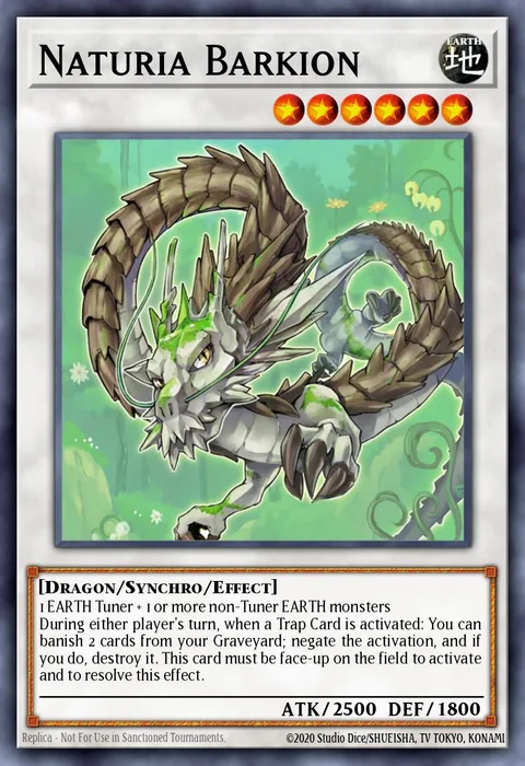 Naturia Barkion trading card