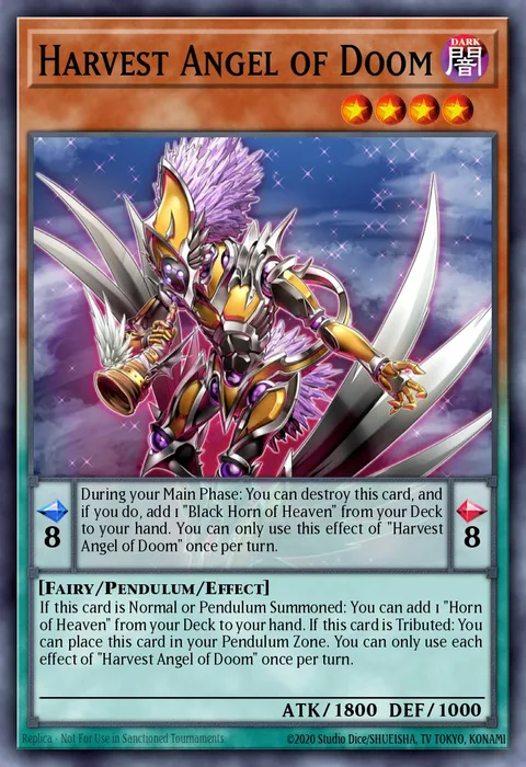Harvest Angel of Doom trading card