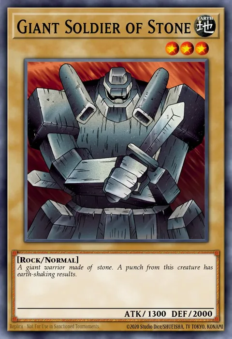 Giant Soldier of Stone trading card