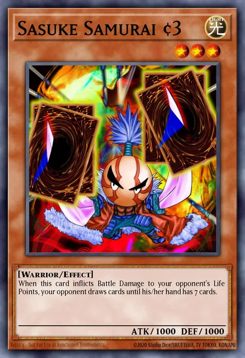 Sasuke Samurai #3 trading card