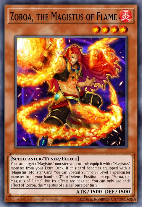 Zoroa, the Magistus of Flame trading card
