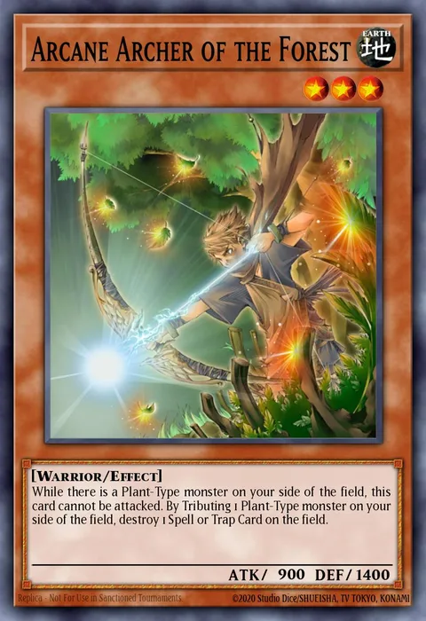Arcane Archer of the Forest trading card