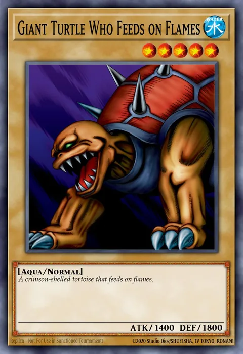 Giant Turtle Who Feeds on Flames trading card