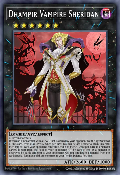 Dhampir Vampire Sheridan trading card