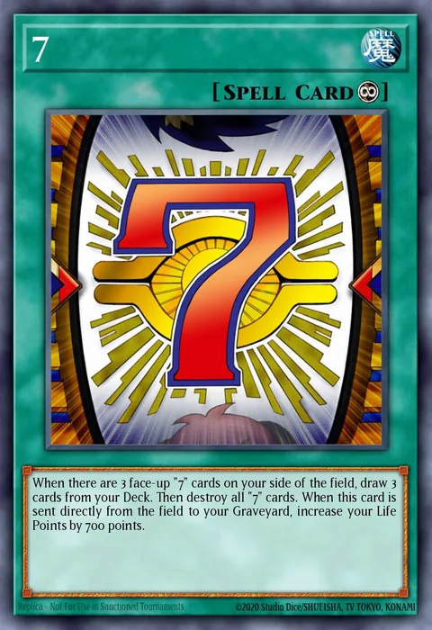 7 trading card