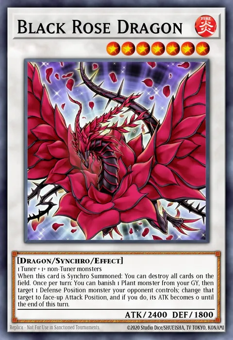 Black Rose Dragon trading card