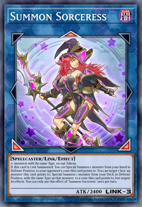 Summon Sorceress trading card