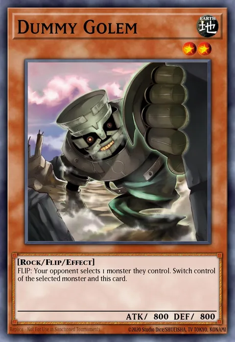 Dummy Golem trading card
