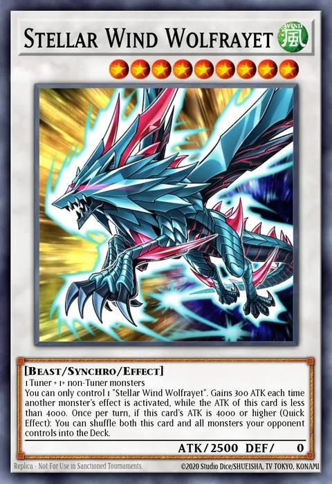 Stellar Wind Wolfrayet trading card