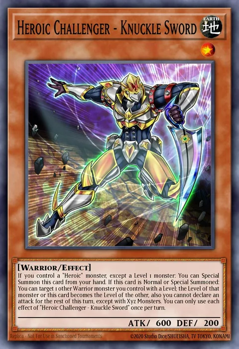 Heroic Challenger - Knuckle Sword trading card