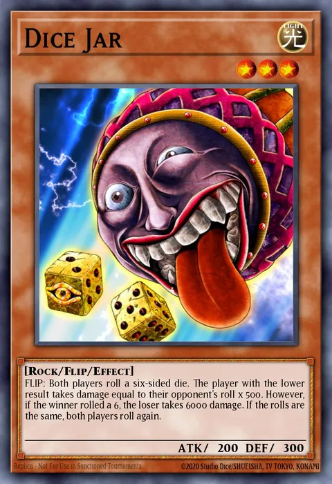 Dice Jar trading card