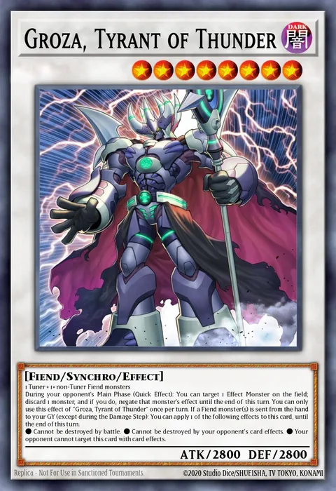 Groza, Tyrant of Thunder trading card