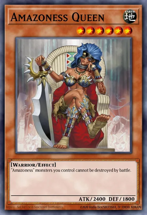 Amazoness Queen trading card