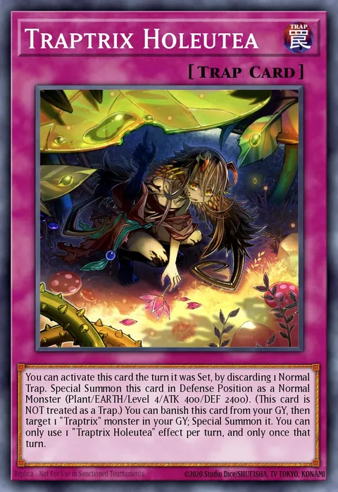 Traptrix Holeutea trading card